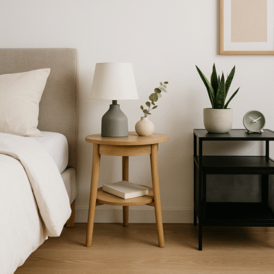 Noční stolky jinak: Jak může malý kus nábytku proměnit celou ložnici